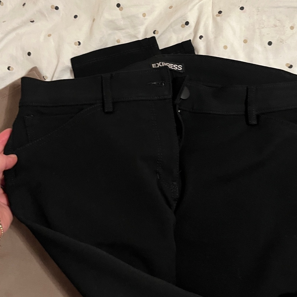Express Women's Tan and black stretch pants/dress pants - Picture 7 of 9